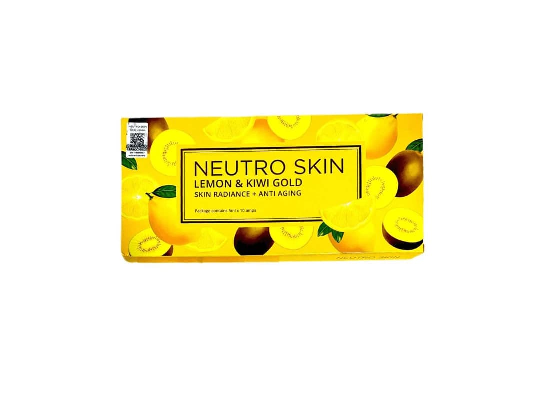 Neutro Skin Vitamin C & Collagen Skin Whitening Glutathione Injection – Lemon & Kiwi Gold