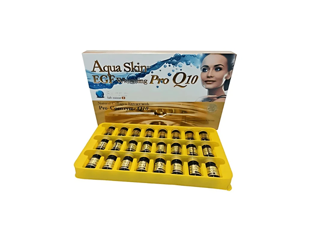 Aqua Skin EGF Whitening Pro Q10 Glutathione Skin Whitening Injection - 24 Sessions