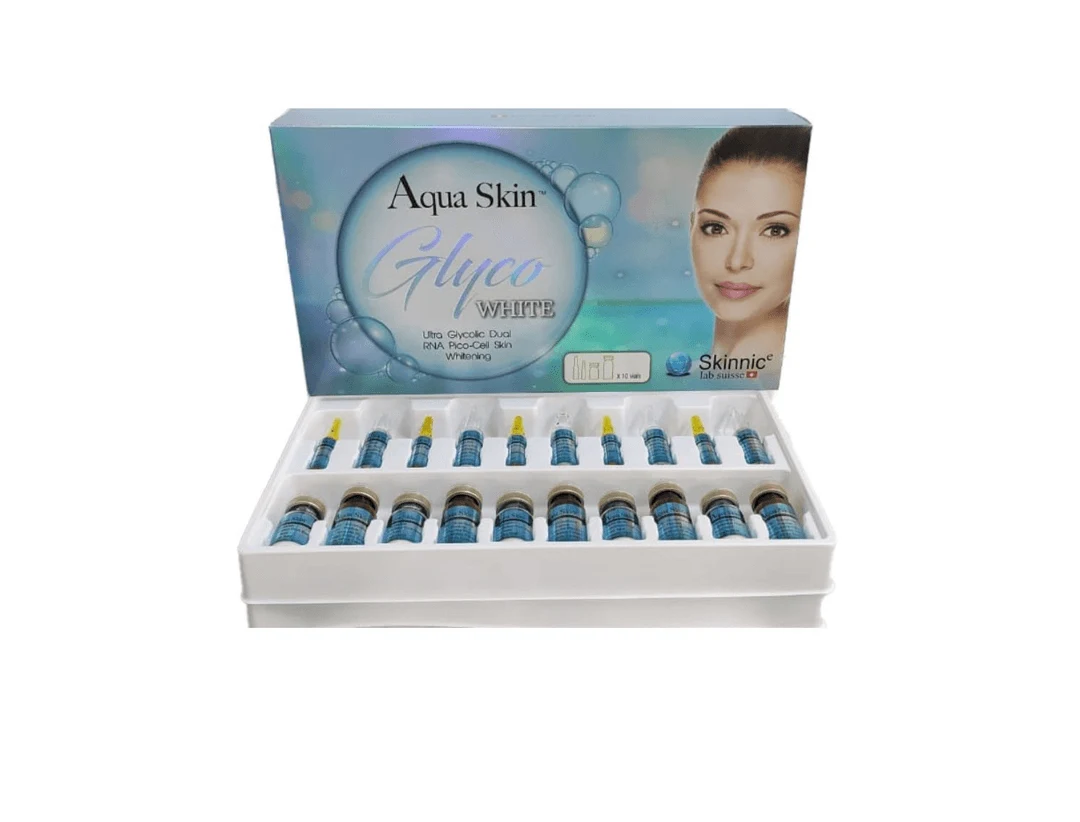Aqua Skin Glyco White Glutathione Skin Whitening Injection - 10 Session - Switzerland