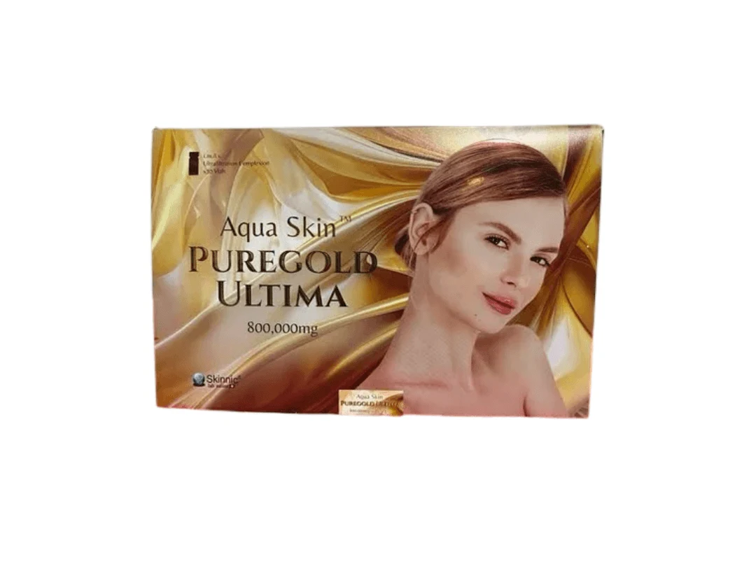 Aqua Skin Puregold Ultima 800000mg Glutathione Skin Whitening Injection -30 Session - Switzerland