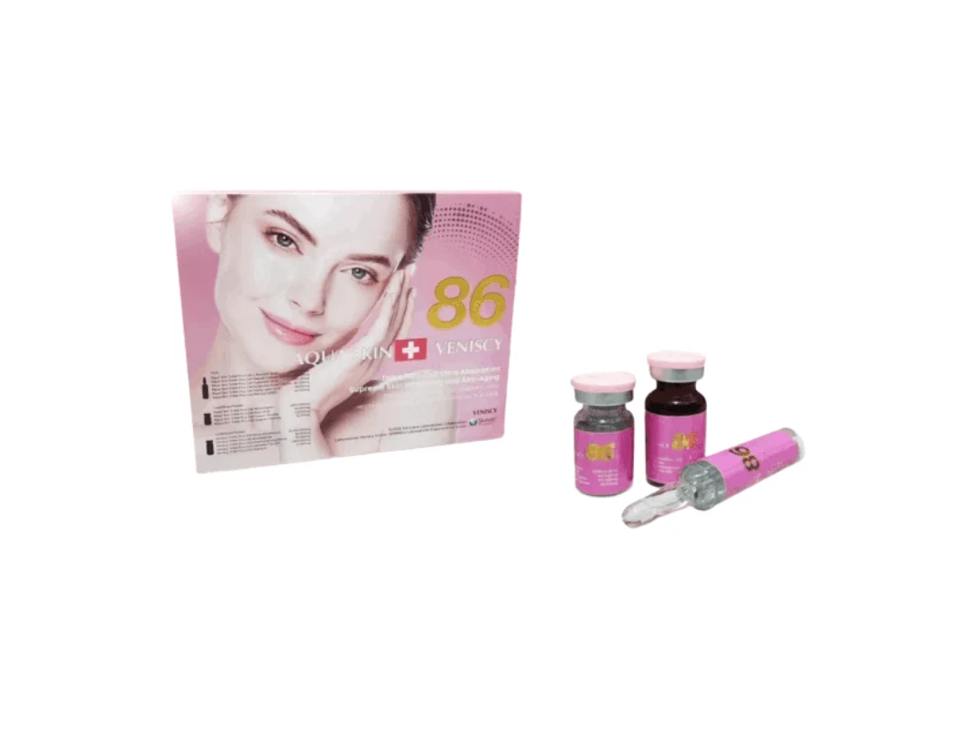 Aqua Skin Veniscy 86 Trina Pico Cell Glutathione Skin Whitening Injection - Purple Box - 10 Session - Switzerland