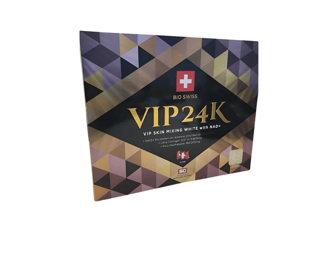 Bio Swiss VIP 24K NAD+ Glutathione Skin Whitening Injection - 4 Session - Switzerland