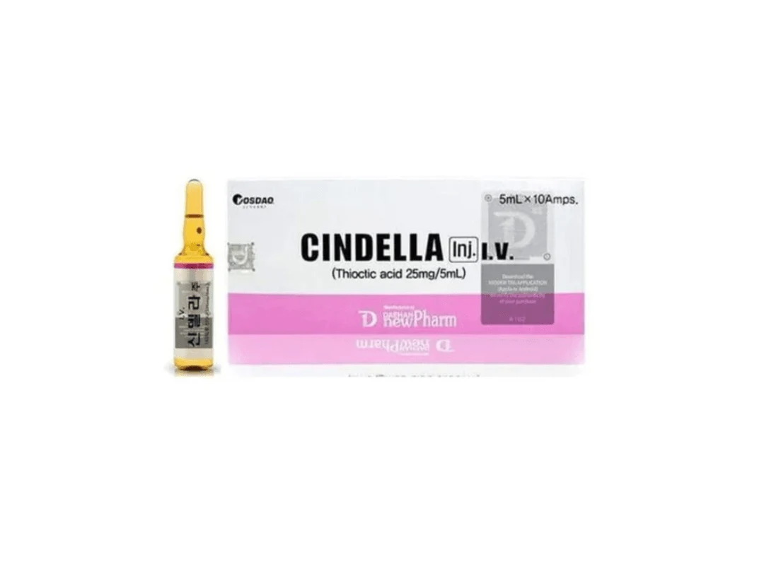 Cindella Thioctic Acid 25mg Skin Whitening Glutathione Injection