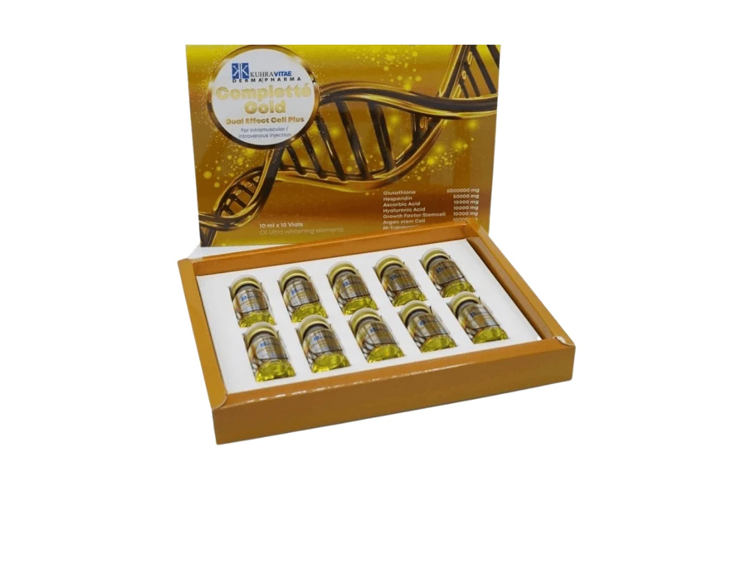 Complette Gold Dual Effect Cell Plus Glutathione 5000000mg Skin Whitening Injection