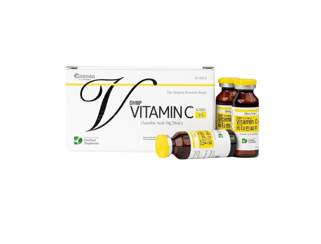 DHNP Vitamin C Skin Whitening Glutathione Injection 10000mg - 10 Ampoules - South Korea