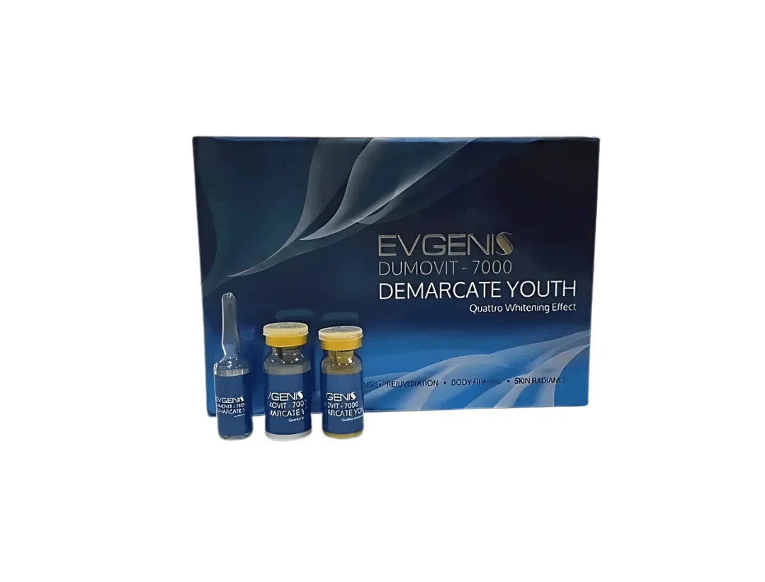 Evgenis Dumovit 7000 Demarcate 15000mg Youth Glutathione Skin Whitening Injection – 10 Sessions - Switzerland