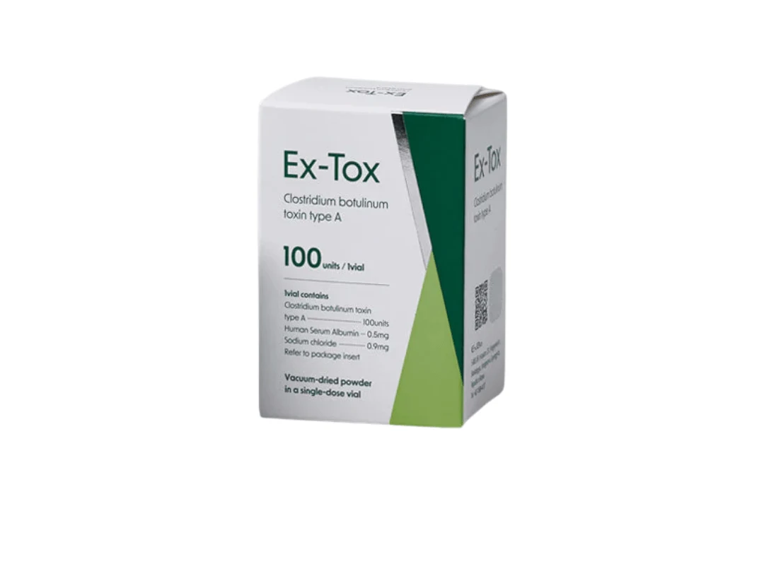 Ex-Tox 100 Units Botulinum Toxin | Wrinkle Relaxing Anti-Aging Treatment