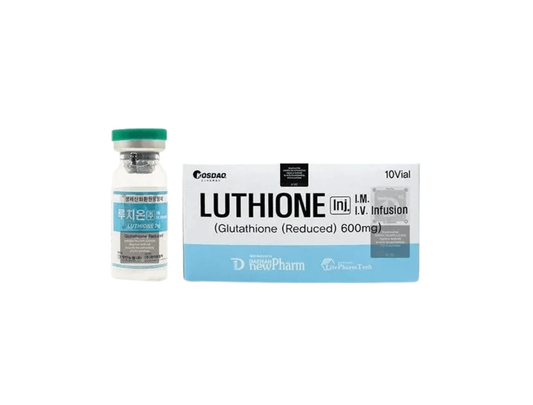 Luthione Glutathione Reduced 600mg 10 Sessions Skin Whitening Glutathione Injection