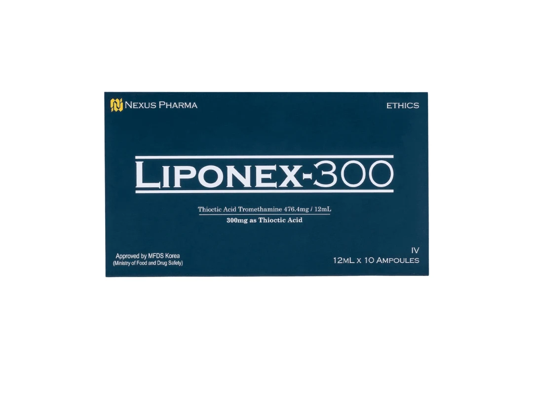 Nexus Pharma Liponex 300mg Thioctic Acid Glutathione Skin Whitening Injection - 10 Session - South Korea