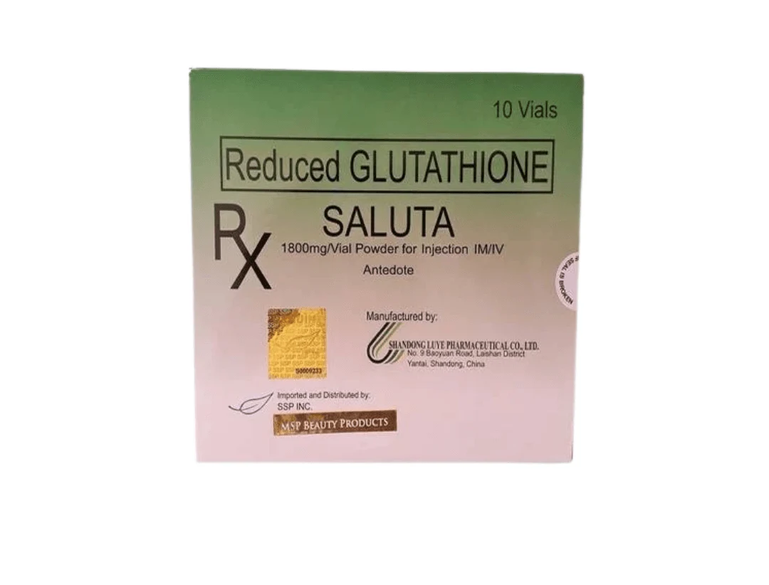 Saluta 1800mg Skin Whitening Glutathione Injection