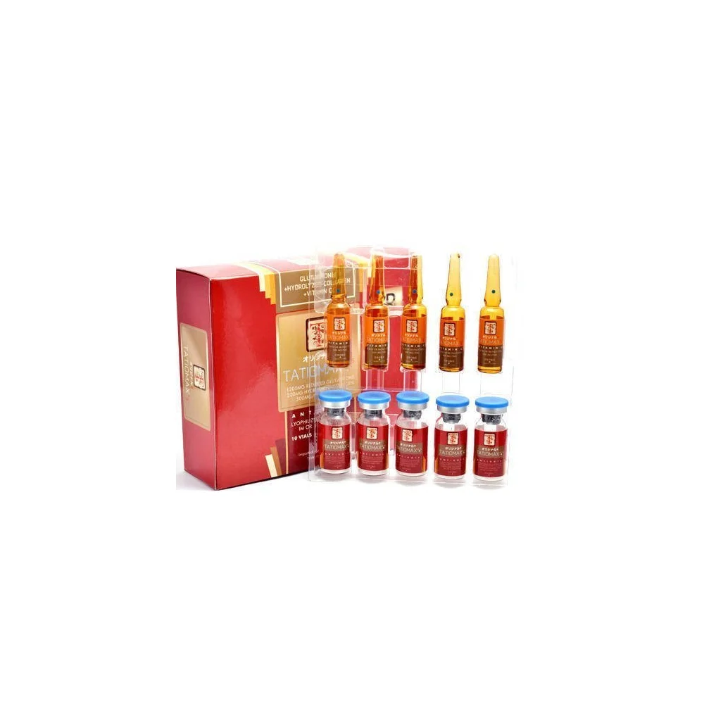 Tatiomax Plus 1200 mg Glutathione Injection (10 vials + 10 vitamin C ampoules)